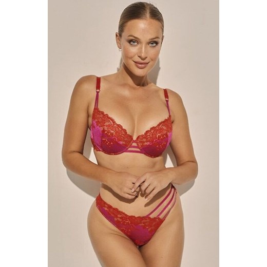 Kinga biustonosz push-up Jelly PU-1153, Kolor czerwono-różowy, Rozmiar 65C, Kinga ze sklepu Primodo w kategorii Biustonosze - zdjęcie 178424003