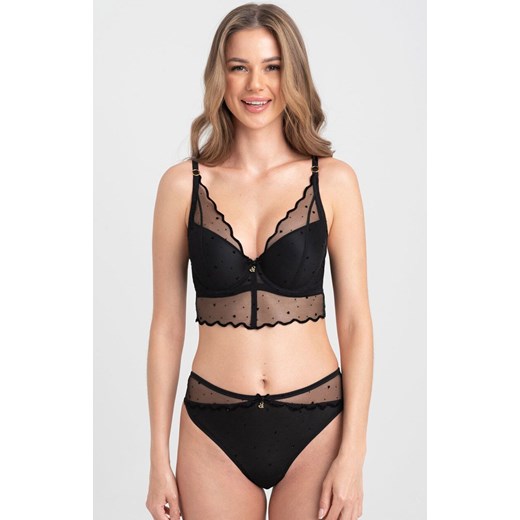 Samanta biustonosz push-up czarny Melania A475, Kolor czarny, Rozmiar 65C, Samanta ze sklepu Intymna w kategorii Biustonosze - zdjęcie 178424743