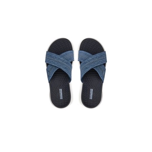 Skechers Klapki Go Walk Flex Sandal-Impressed 141420/NVY Granatowy Skechers 42 MODIVO
