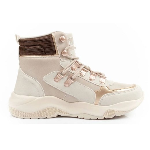 Buty Lee Cooper LCJ-24-03-3047L beżowy ze sklepu ButyModne.pl w kategorii Buty sportowe damskie - zdjęcie 178428203