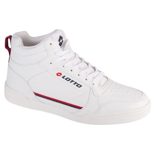 Buty Lotto Nandu Mid 2400370U-1030 białe ze sklepu ButyModne.pl w kategorii Trampki męskie - zdjęcie 178428362
