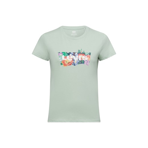 Levi's T-shirt damski Kobiety Bawełna seledynowy jednolity ze sklepu vangraaf w kategorii Bluzki damskie - zdjęcie 178429120