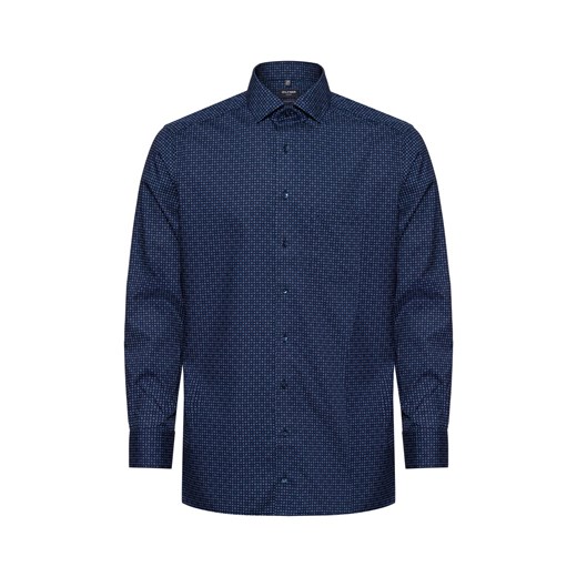 OLYMP Luxor modern Fit Męska koszula biznesowa Mężczyźni Modern Fit Bawełna granatowy wzorzysty ze sklepu vangraaf w kategorii Koszule męskie - zdjęcie 178429133