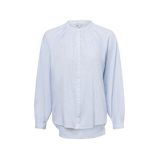 Marie Lund Bluzka damska tunika Kobiety Bawełna jasnoniebieski jednolity ze sklepu vangraaf w kategorii Bluzki damskie - zdjęcie 178429151