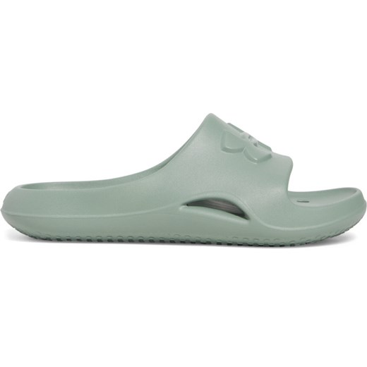 Damskie klapki Under Armour UA W Locker V SL - zielone ze sklepu Sportstylestory.com w kategorii Klapki damskie - zdjęcie 178430343