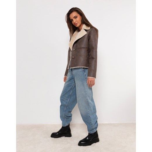 FORSETI Kożuch czekoladowy krótki  , Rozmiar: XS ze sklepu forseti.net.pl w kategorii Kożuchy - zdjęcie 178430620