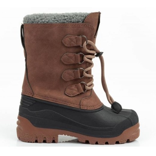 Śniegowce Lee Cooper LCJ-24-44-2842K brązowe ze sklepu ButyModne.pl w kategorii Buty zimowe dziecięce - zdjęcie 178431363