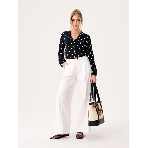Koszula damska Sinsay w grochy casualowa z wiskozy 