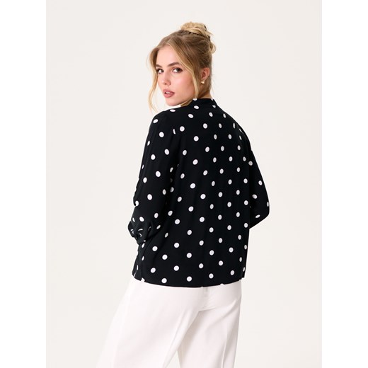 Koszula damska Sinsay z wiskozy w grochy casualowa 
