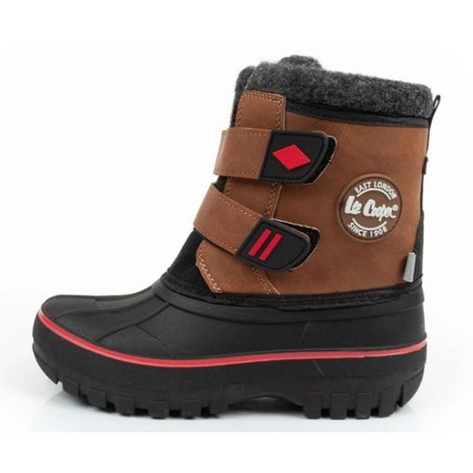 Śniegowce Lee Cooper  LCJ-24-44-2864K brązowe ze sklepu ButyModne.pl w kategorii Buty zimowe dziecięce - zdjęcie 178433020