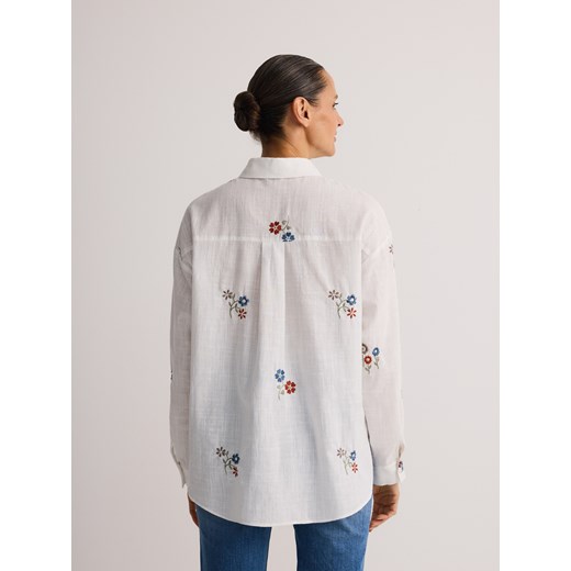 Reserved - Koszula z haftowanym wzorem - wielobarwny Reserved XS Reserved