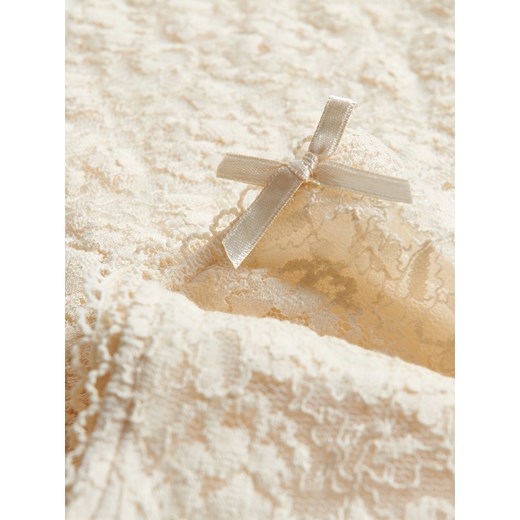 Reserved - Koronkowa spódnica maxi - kremowy Reserved S Reserved