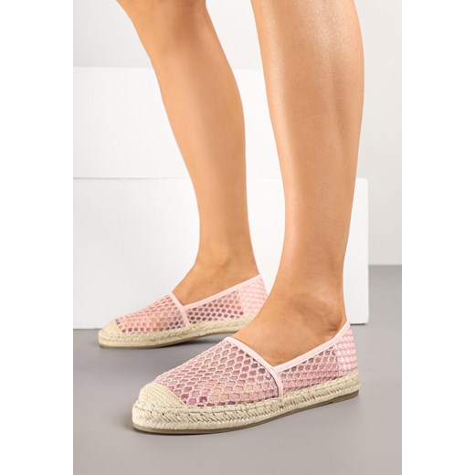 Różowe Espadryle z Siateczki na Plecionej Podeszwie Setolena ze sklepu born2be.pl w kategorii Espadryle damskie - zdjęcie 178440100