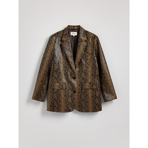 Reserved - Marynarka z imitacji skóry - wielobarwny Reserved M Reserved