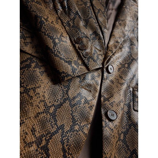 Reserved - Marynarka z imitacji skóry - wielobarwny Reserved M Reserved