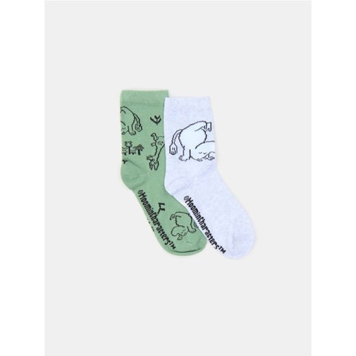Sinsay - Skarpetki 2 pack The Moomins - wielobarwny ze sklepu Sinsay w kategorii Skarpetki dziecięce - zdjęcie 178444451