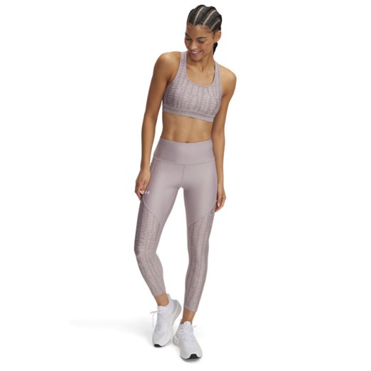 Damskie legginsy treningowe Under Armour Tech Print Panel Ankle - beżowe Under Armour XS Sportstylestory.com