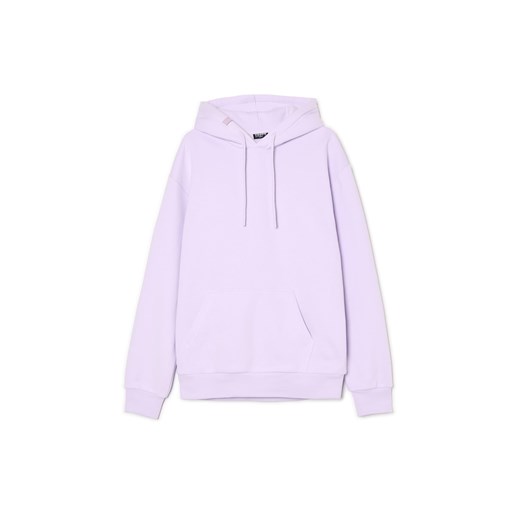 Cropp - Fioletowa bluza regular z kapturem - fioletowy Cropp M Cropp