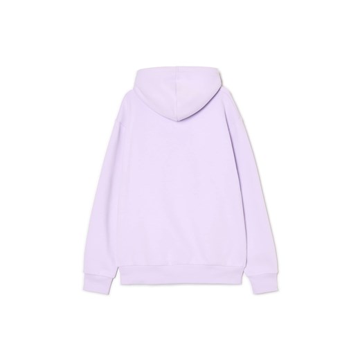 Cropp - Fioletowa bluza regular z kapturem - fioletowy Cropp XS Cropp