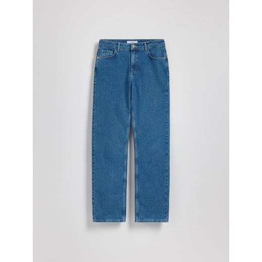 Reserved - Jeansy straight leg - niebieski Reserved 44 Reserved