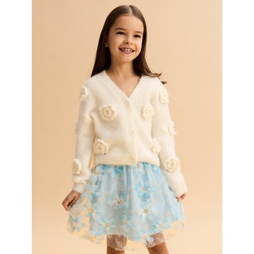 Reserved - Tiulowa spódnica z aplikacją - jasnoniebieski Reserved 146 (10 lat) Reserved