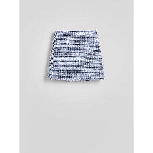 Reserved - Spódnica mini z dodatkiem wełny - wielobarwny Reserved XL Reserved