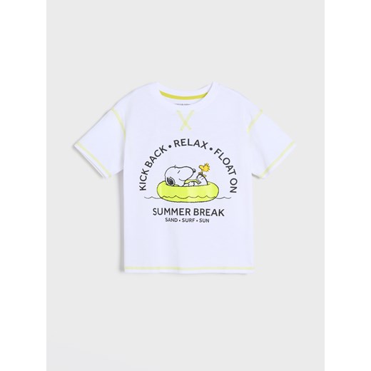 Sinsay - Koszulka Peanuts - biały Sinsay 134 Sinsay