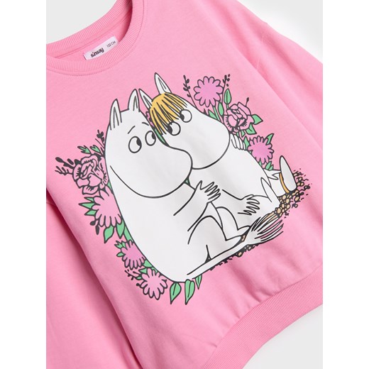 Sinsay - Bluza The Moomins - różowy Sinsay 98 Sinsay