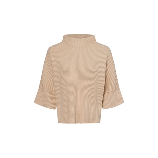 Someday Sweter damski z zawartością wełny - Talja Kobiety Sztuczne włókno beżowy jednolity ze sklepu vangraaf w kategorii Swetry damskie - zdjęcie 178449233