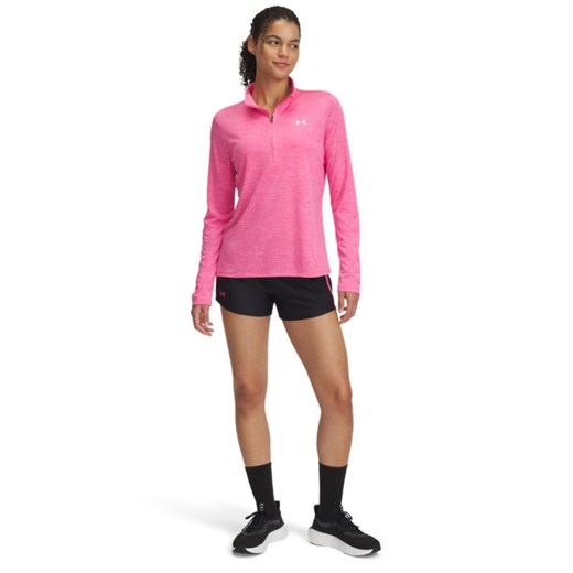 Damskie spodnie treningowe Under Armour Tech Play Up Shorts - czarne ze sklepu Sportstylestory.com w kategorii Szorty - zdjęcie 178449404