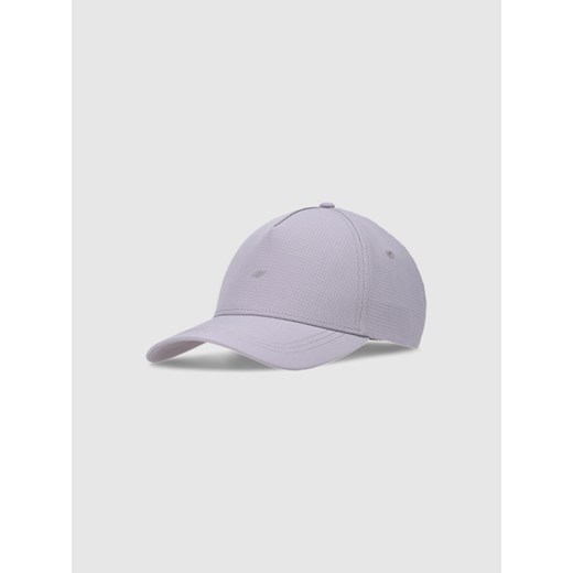 Czapka z daszkiem strapback uniseks 4F 4FWSS25ACABU369- fioletowa ze sklepu Sportstylestory.com w kategorii Czapki z daszkiem męskie - zdjęcie 178449462