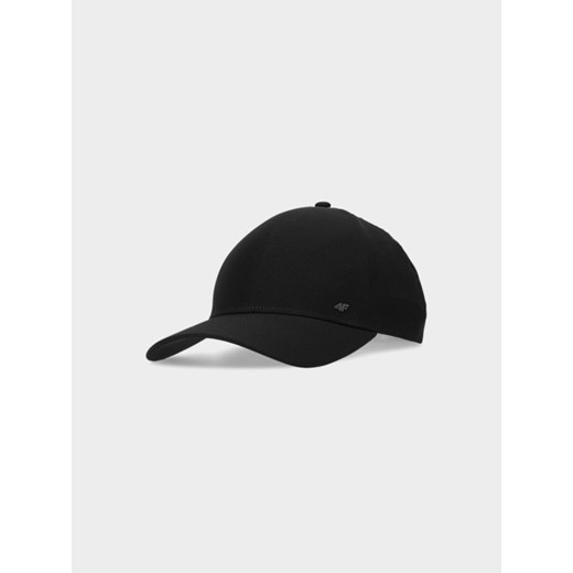 Czapka z daszkiem uniseks 4F 4FWSS25ACABU371 - czarna ze sklepu Sportstylestory.com w kategorii Czapki z daszkiem męskie - zdjęcie 178449470