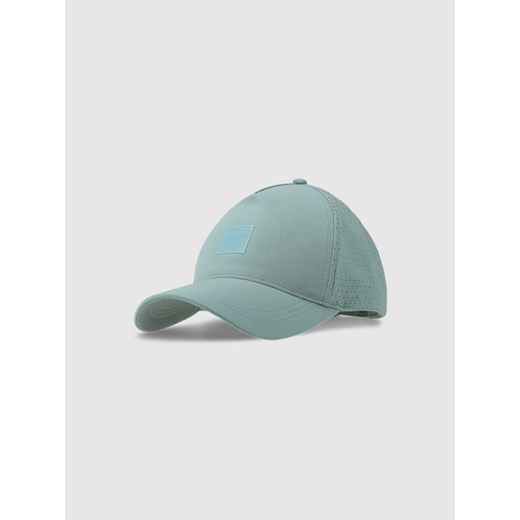 Czapka z daszkiem uniseks 4F 4FWSS25ACABU372 - zielona ze sklepu Sportstylestory.com w kategorii Czapki z daszkiem męskie - zdjęcie 178449482