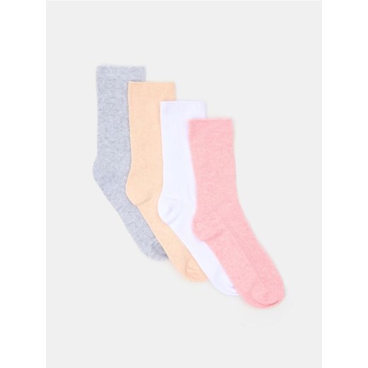Sinsay - Skarpetki 4 pack - różowy ze sklepu Sinsay w kategorii Skarpetki damskie - zdjęcie 178451433