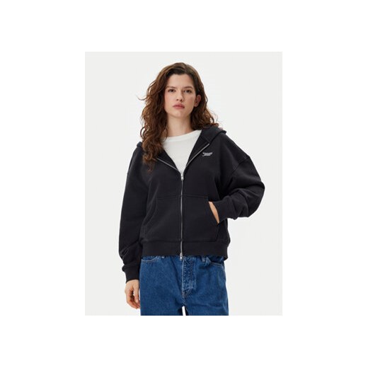 Tommy Jeans Bluza Script Logo DW0DW20303 Czarny Boxy Fit ze sklepu MODIVO w kategorii Bluzy damskie - zdjęcie 178452453