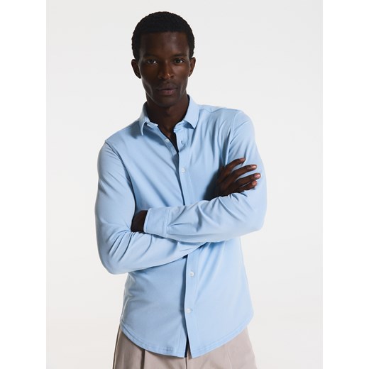 Reserved - Koszula slim fit w paski - jasnoniebieski ze sklepu Reserved w kategorii Koszule męskie - zdjęcie 178453660