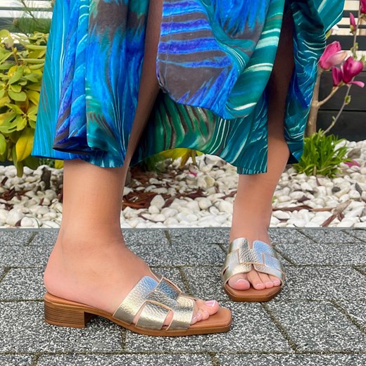 Klapki damskie Oh! My Sandals na lato casualowe płaskie bez zapięcia