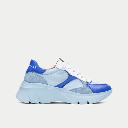 Hiszpańskie sneakersy premium - HISPANITAS CHV253819 BŁĘKITNE ze sklepu Tymoteo.pl - sklep obuwniczy w kategorii Buty sportowe damskie - zdjęcie 178465911