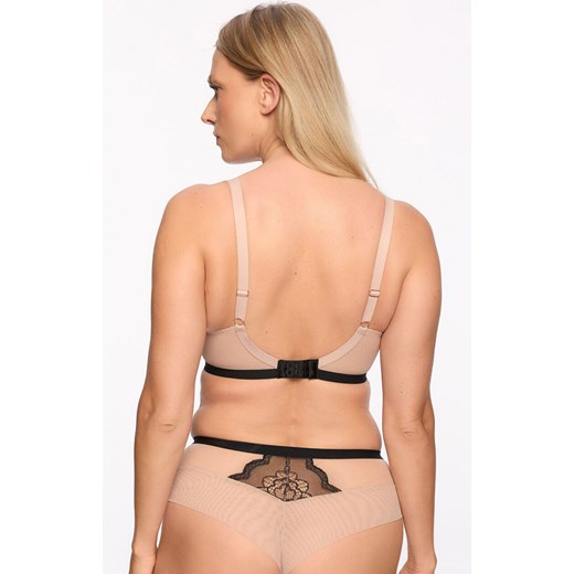 Gaia biustonosz miękki soft balconette Carina Art.1287, Kolor czarno-beżowy, Rozmiar 80C, Gaia ze sklepu Primodo w kategorii Biustonosze - zdjęcie 178477041