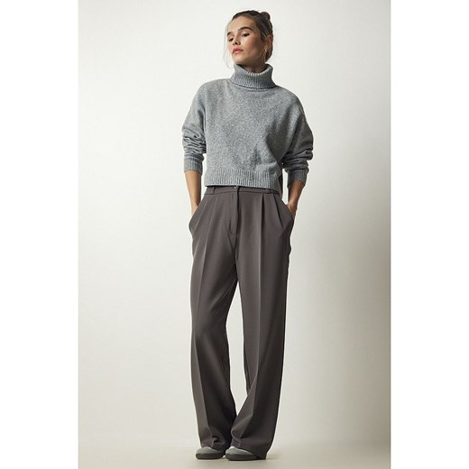 Happiness Istanbul Spodnie w kolorze antracytowym Happiness Istanbul 36 wyprzedaż Limango Polska
