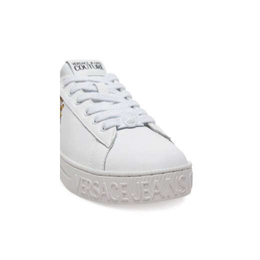 Buty sportowe damskie Versace Jeans sneakersy płaskie wiązane 