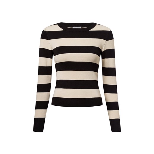 Noisy May Sweter damski - NMJaz Kobiety czarny w paski - id: 706032-0003-09920 - marki Noisy May - 178480884 Noisy May Sweter damski - NMJaz Kobiety czarny w paski ze sklepu vangraaf w kategorii Swetry damskie - zdjęcie 178480884