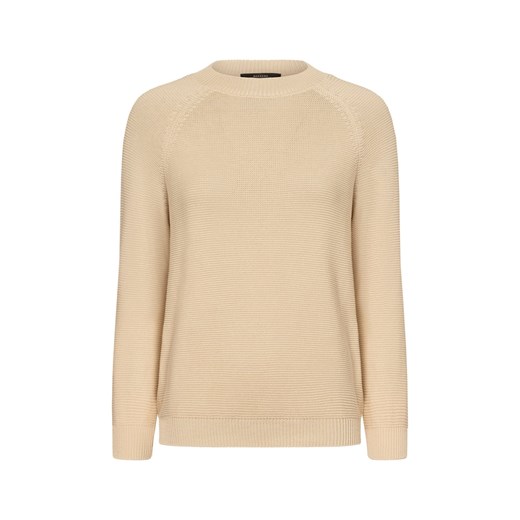 Weekend Max Mara Damski sweter z dzianiny - Linz Kobiety Bawełna écru jednolity ze sklepu vangraaf w kategorii Swetry damskie - zdjęcie 178480890