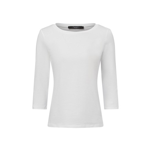 Weekend Max Mara Koszulka damska - Multia Kobiety Bawełna biały jednolity ze sklepu vangraaf w kategorii Bluzki damskie - zdjęcie 178480892