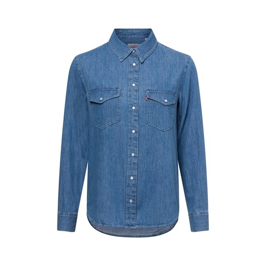 Levi's Damska bluzka dżinsowa Kobiety Bawełna blue stone jednolity ze sklepu vangraaf w kategorii Koszule damskie - zdjęcie 178480894