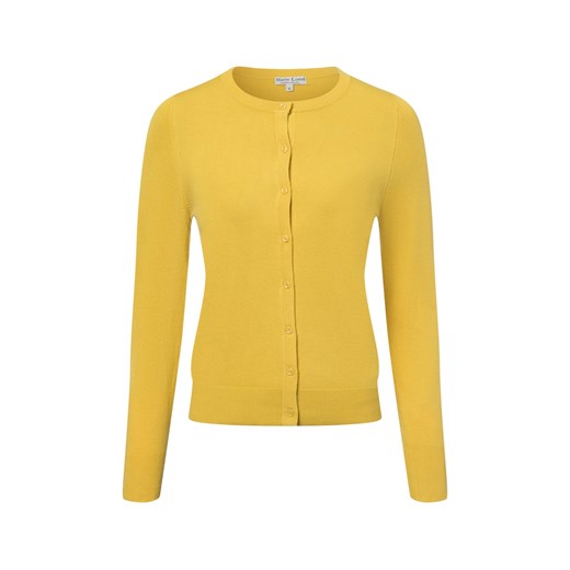 Marie Lund Kardigan damski Kobiety Sztuczne włókno żółty jednolity Marie Lund M vangraaf
