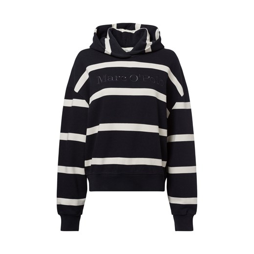 Marc O'Polo Damski sweter z kapturem Kobiety Bawełna granatowy w paski ze sklepu vangraaf w kategorii Bluzy damskie - zdjęcie 178480923