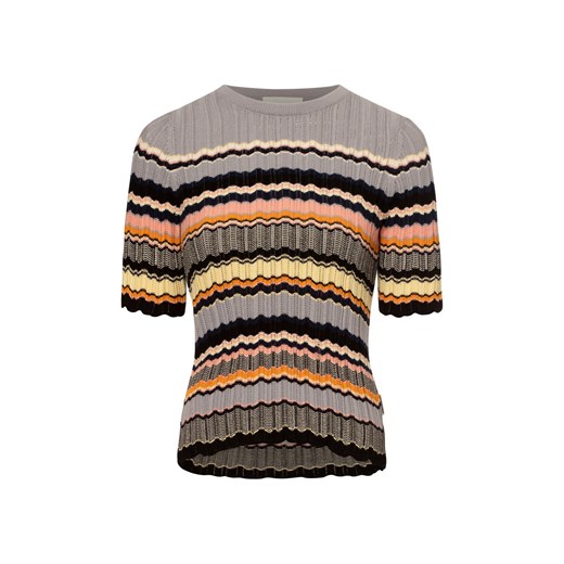ARMEDANGELS Sweter damski z haftem - Maaya Kobiety Bawełna bzowy w paski ze sklepu vangraaf w kategorii Swetry damskie - zdjęcie 178480930