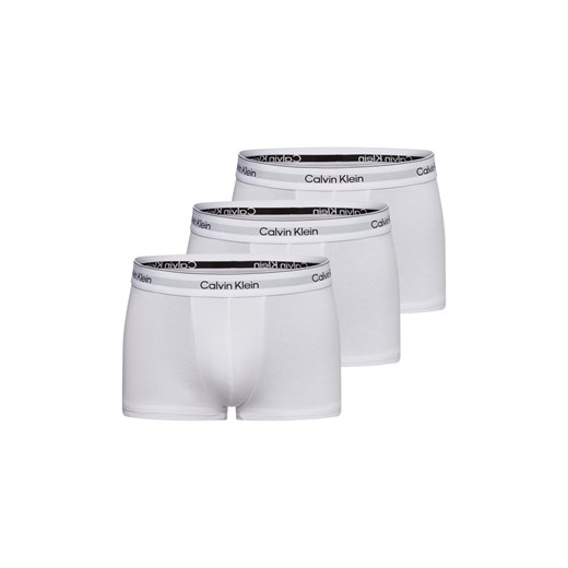 Calvin Klein Bokserki w 3-paku Mężczyźni Bawełna biały jednolity ze sklepu vangraaf w kategorii Majtki męskie - zdjęcie 178480940