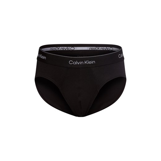 Calvin Klein Męskie slipy 3-pack Mężczyźni Bawełna czarny jednolity ze sklepu vangraaf w kategorii Majtki męskie - zdjęcie 178480941